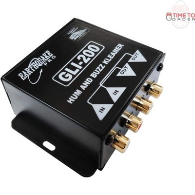 Ground Loop Isolator RCA In/Out Hum and Buzz Eliminator for Car Home Audio