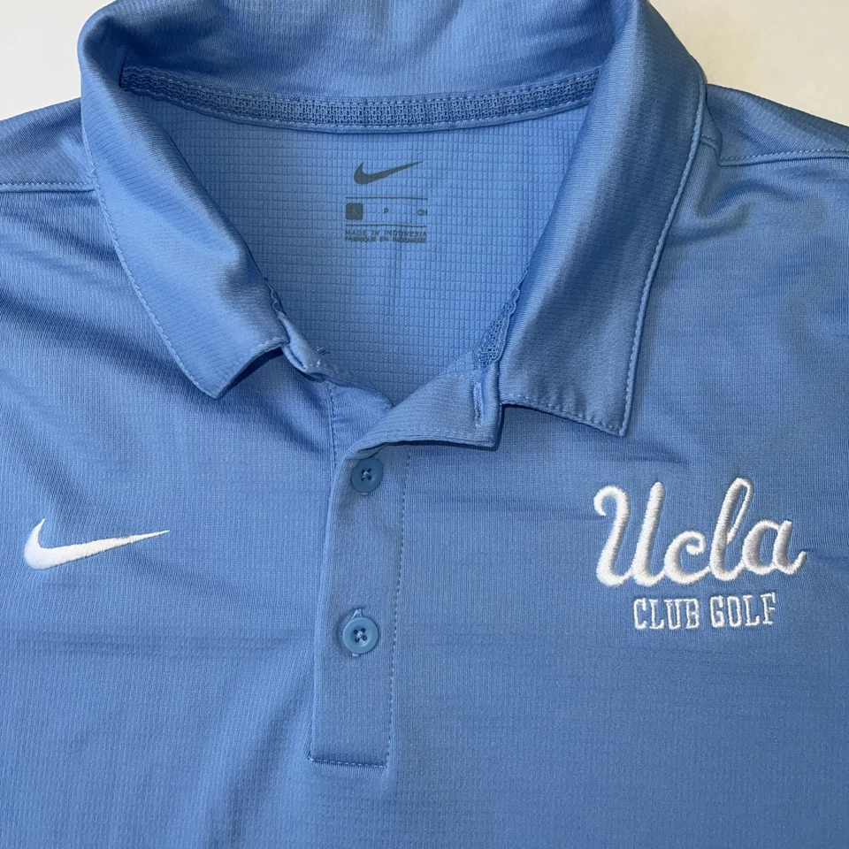 Camiseta Polo Nike Emitida por el Equipo de Golf UCLA Bruins Club Pequeña Azul NCAA De Colección Foto 2 de 4