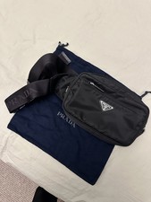 PRADA Re-nylon and Saffiano Leather Belt Bag in Excellent condition