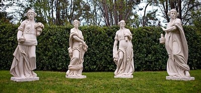 Set of 4, 66  Four Season Outdoor Garden Statues