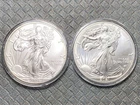 2021 American Eagle Silver Dollar Lot Of TWO!! TYPE- 1 & 2!! BU GEM MINT STATE!!