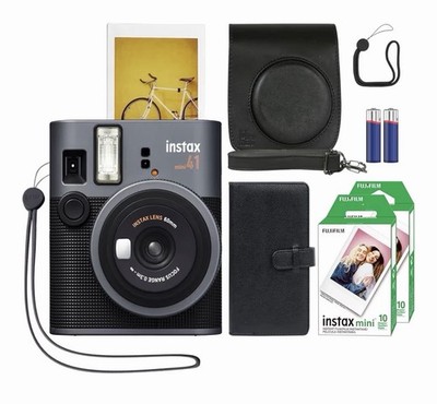 Fujifilm Instax Mini 41 Fuji Instant Film Camera + 20 Film And Accesories