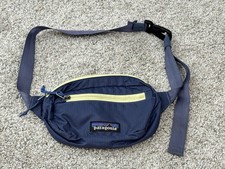 VTG Patagonia Ultralight Black Hole Mini Hip Pack Fanny 1L Blue  Lime