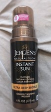 Jergens Natural Glow Instant Sun Ultra Deep Bronze Sunless Tanning Mousse 6 Oz