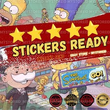 Pegatina MONO-POLY GO - Todas las 5 pegatinas de estrellas disponibles 🔥⚡️Álbum de Los Simpson⚡️