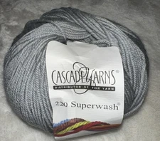 Cascade Yarns 220 Superwash 100% Wool Yarn 100g 220 Yards 3.5 892 Space Needle