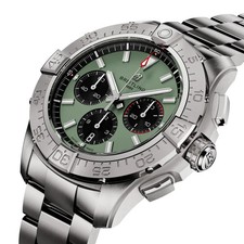 Breitling Avenger B01 Green Dial Chronograph 44mm Men's Watch AB0147101L1A1 4