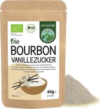 Alpi Nature Organic Bourbon Vanilla Sugar 40g 1.4 oz, Premium Blend of Powdered