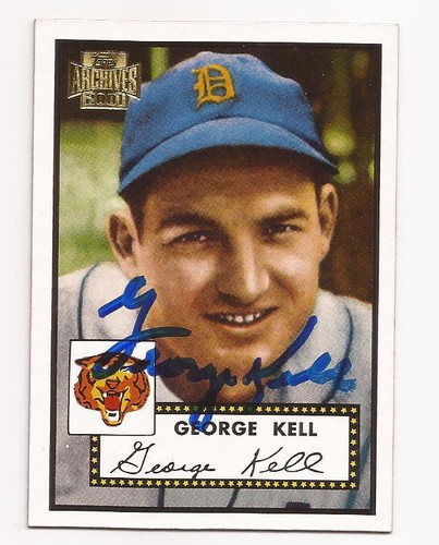 Tarjeta autógrafa de George Kell 2001 Topps Archives # 231 de los Tigres de Detroit - Imagen 1 de 1