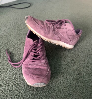 Purple Suede Reebok Women s 7.5 7 1/2 Sneaker