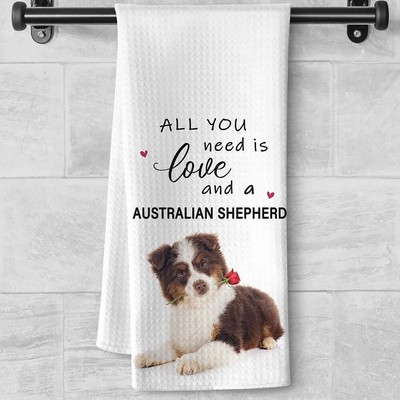 Dog TowelsAustralian Shepherd GiftsDog Kitchen TowelsDog Dish TowelsDog Hand ...