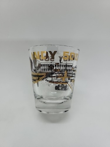 Vintage INDY 500 Indianapolis motor Speedway shot Glass