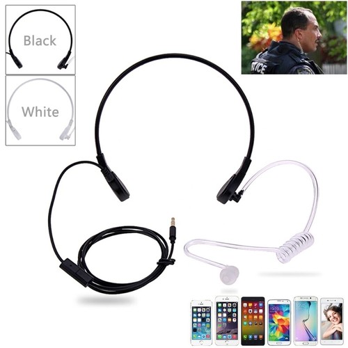 3.5mm Throat MIC Headset Covert Acoustic Tube FBI Earphone for iPhone Android - Zdjęcie 10 z 22