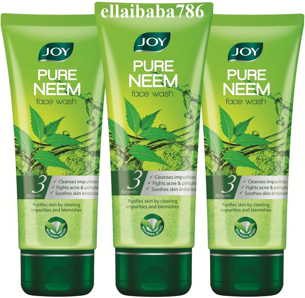 3X Joy Pure Neem Purifying Face Wash With 3 Benefits 100 ML eBay