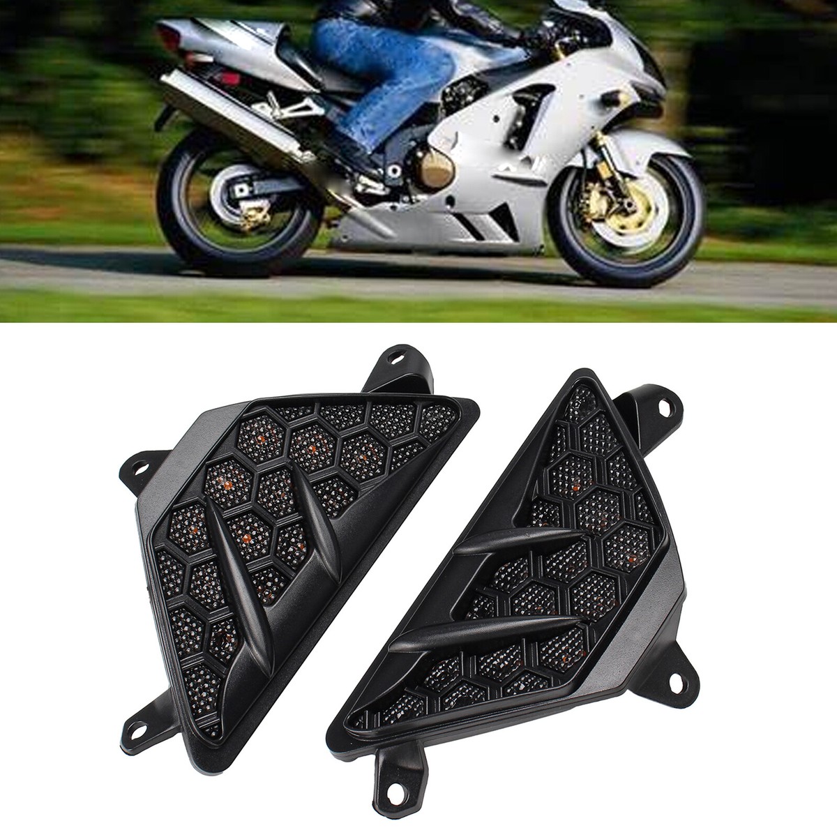 Front LED Turn Signals Lights For KAWASAKI ER-6F Ninja 1000 650