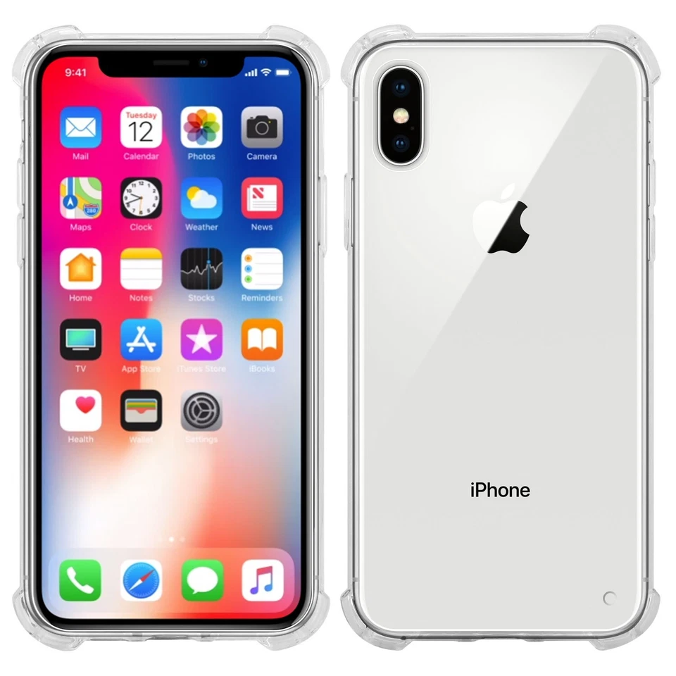 For Apple iPhone Xs & X  Case Protector Clear Shockproof and Scratch Resistant - Image 4 of 4