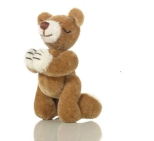 World Of Miniature Bears Dollhouse Miniature 2.75"  Pray Bear #5079 Amen
