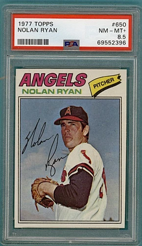 1977 Topps Nolan Ryan #650 PSA 8.5! Angels! Strikeout King! HOF!