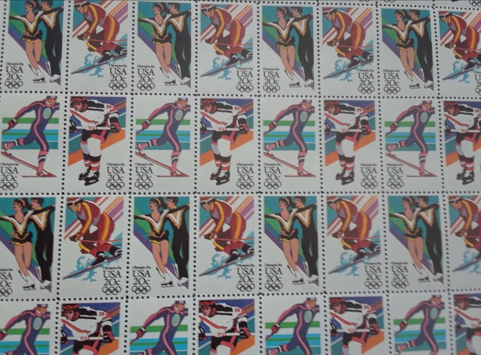 USA Olympics 84 USA 20 Cent Stamps 50 Stamps #272 - Image 2 of 4