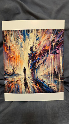 Beyond the Veil - Surreal Abstract Art Print (Luster Paper) 8.5''x11''