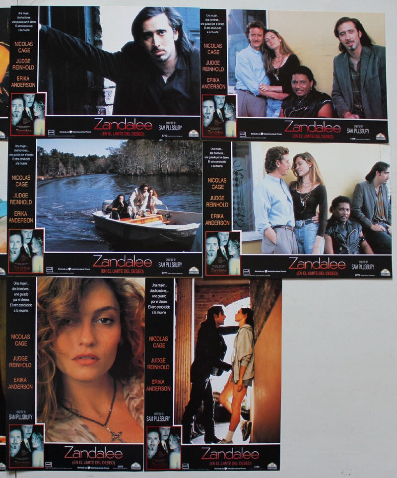Nicolas Cage Zandalee Spanish lobby card set Erika Anderson Judge