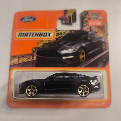 Matchbox MBX short card 2024 19 FORD MUSTANG COUPE BLACK 98/100 | eBay