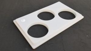Cambro CPH3 White Crock Holder for Cambro Food Bars  12 7/8" x 20 7/8"