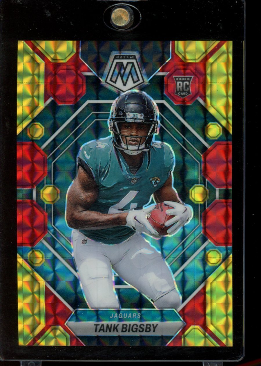 2023 Panini Mosaic #364 Tank Bigsby Red and Yellow Fusion Mosaic #/80