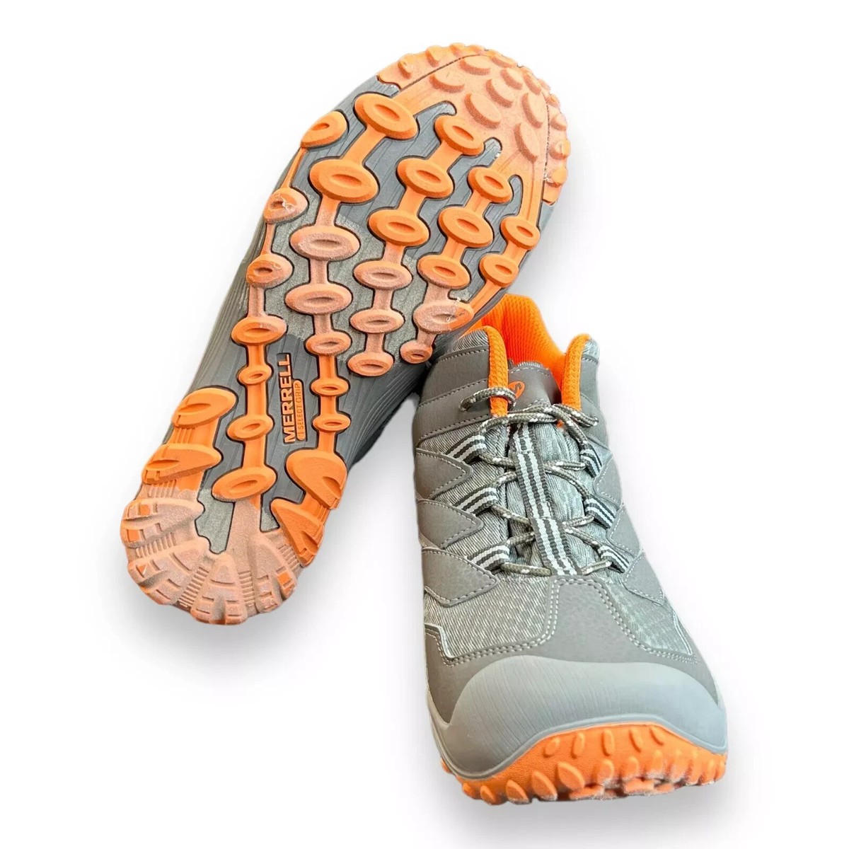 Merrell Z5345* Kids Grey/Orange Chameleon 7 Access Mid WP Hiking