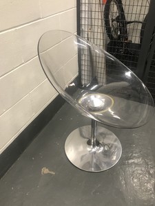 Details About 8 Clear Kartell Eros Swivel Chairs Accent Chair Designed By Philippe Starck