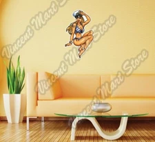 Sail Captain Sexy Pin-Up Marine Girl Wall Sticker Room Interior Decor 18"X25"