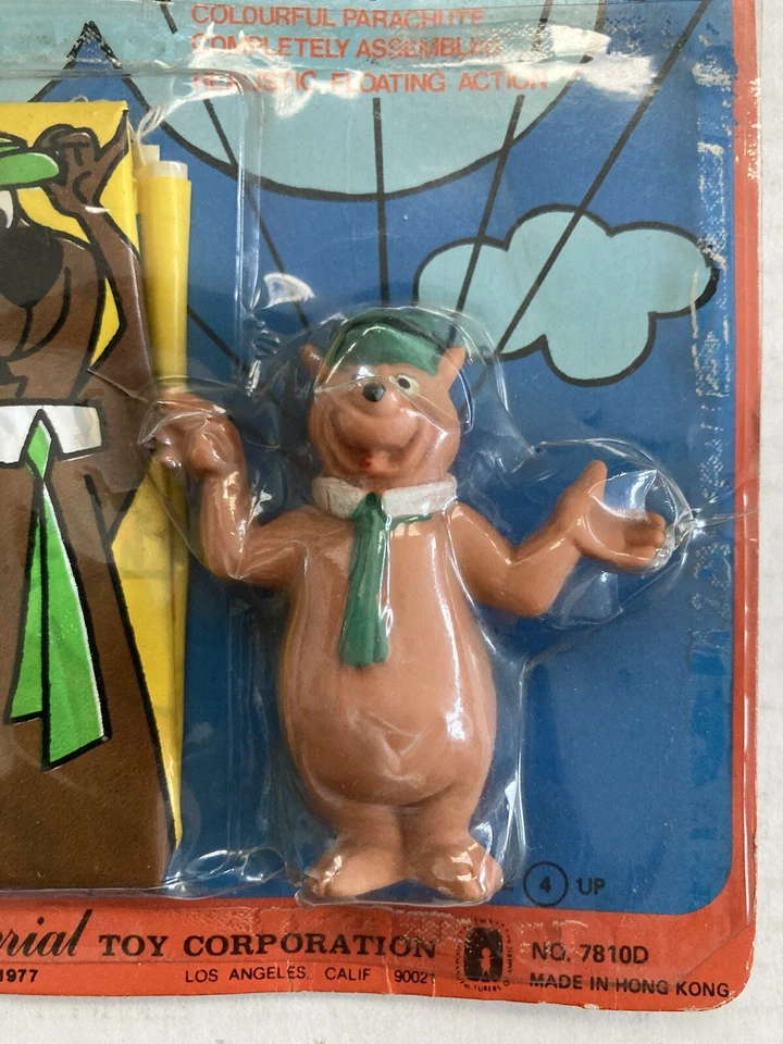 OSO YOGUI JUGUETE IMPERIAL 1977 CAMPEÓN MUNDIAL SKY-DIVER PARACAÍDAS HANNA BARBERA DE COLECCIÓN Foto 4 de 4