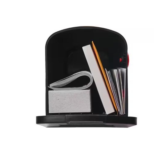 Architectural Mailboxes Parsons Black Medium Plastic Post Mount Mailbox NEW - Picture 3 of 8