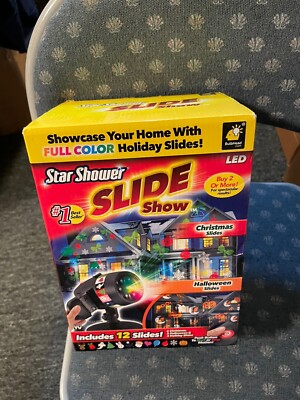Star Shower Slide Show LED Light Projector in Origina Open Box (CA)