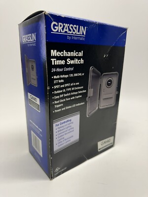 VINTAGE SEALED INTERMATIC GRASSLIN MECHANICAL TIMER SWITCH GM40 MADE IN GERMANY