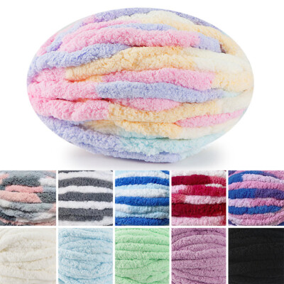 250g Garn Dickes Chunky Häkel Chenille Milchweiche Baby-Velvet-Strickwolle