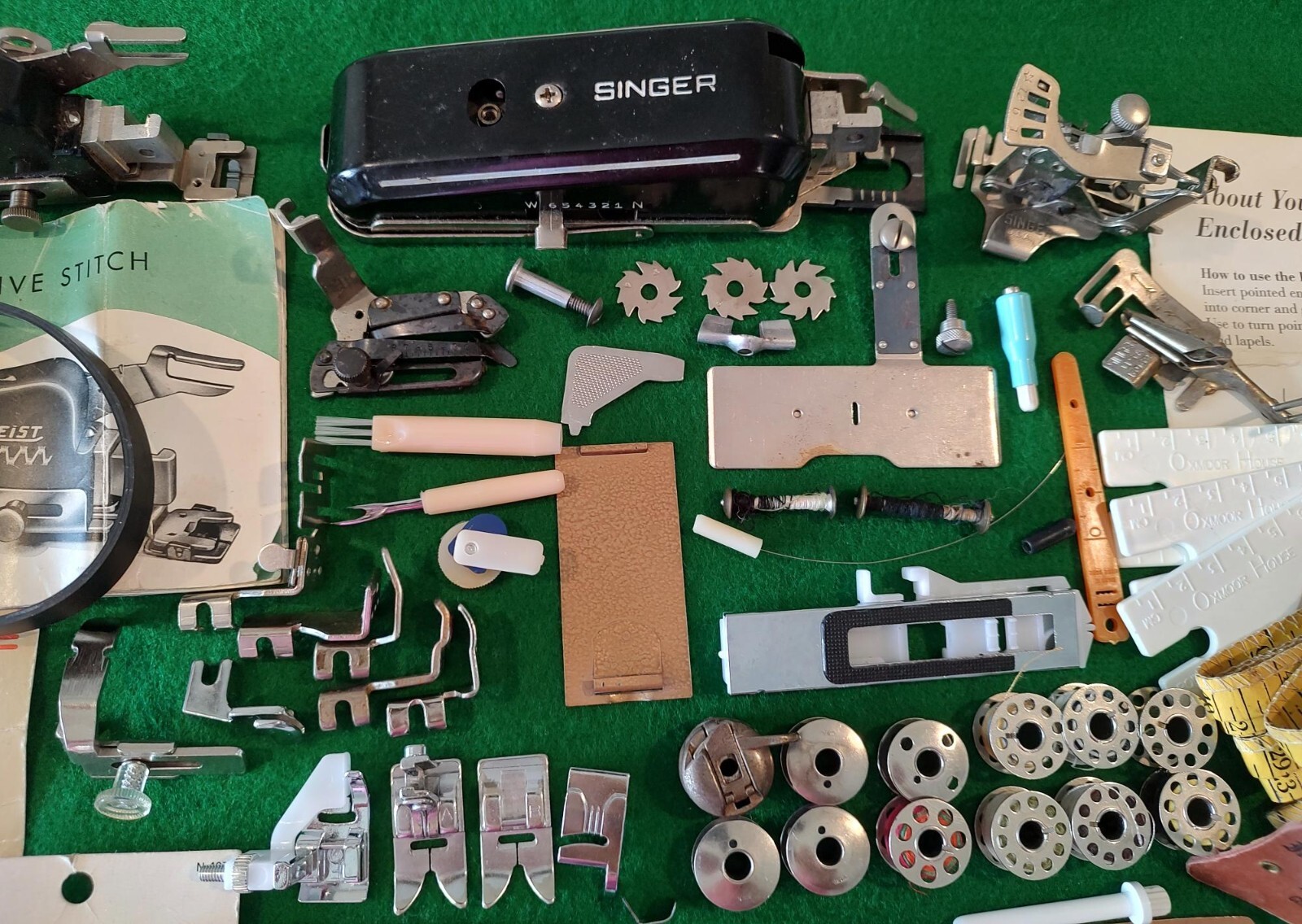 Vintage Lot Singer Sewing Machine Attachments Greist+ Huge Lot 80+ eBay