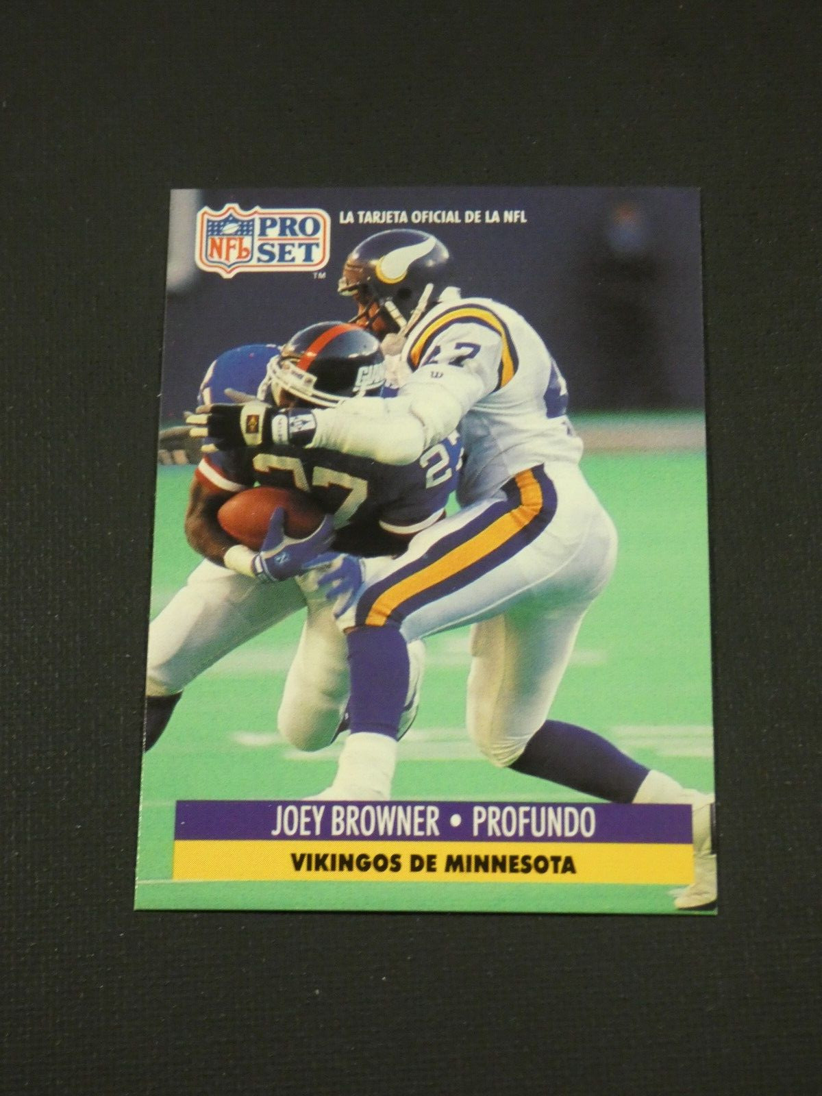 Joey Browner 1991 Pro Set Spanish card #136