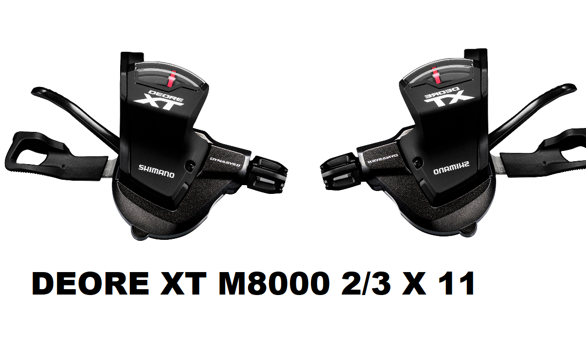 SHIMANO SL-M8000 DEORE XT Palanca de cambio de 11 velocidades | I-Spec II | I-Spec-B