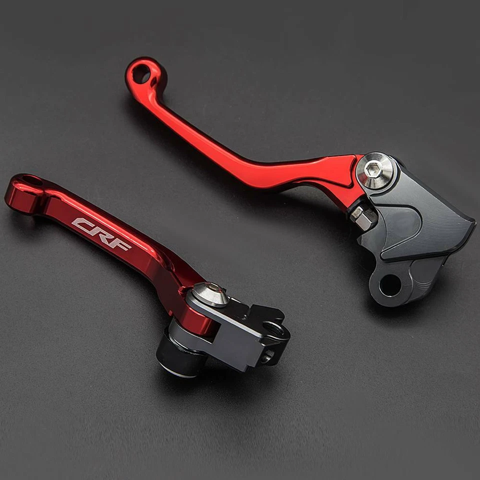For Honda CRF150F CRF230F 03-17 CRF125 F 2014-2017 Clutch Brake Pivot Levers Red - Image 3 of 4