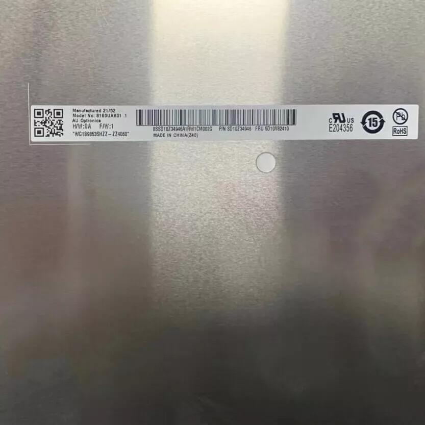 Schermo IPS 16" FHD+ WUXGA Per Laptop | B160UAK01.J, Touch, 40 Pin, Lucido