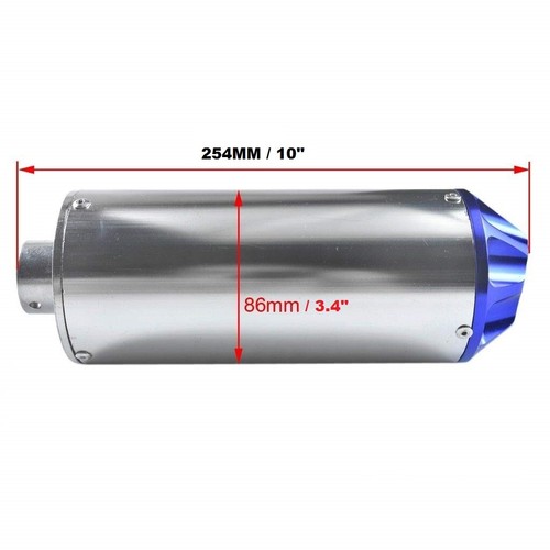 BLUE TIP 28mm MUFFLER EXHAUST PIPE SET FOR XR50 CRF50 PIT DIRT BIKE BLUE NEW - Picture 4 of 9