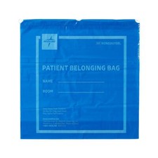 Drawstring Patient Belonging Bags 20" x 20", Blue, , Case