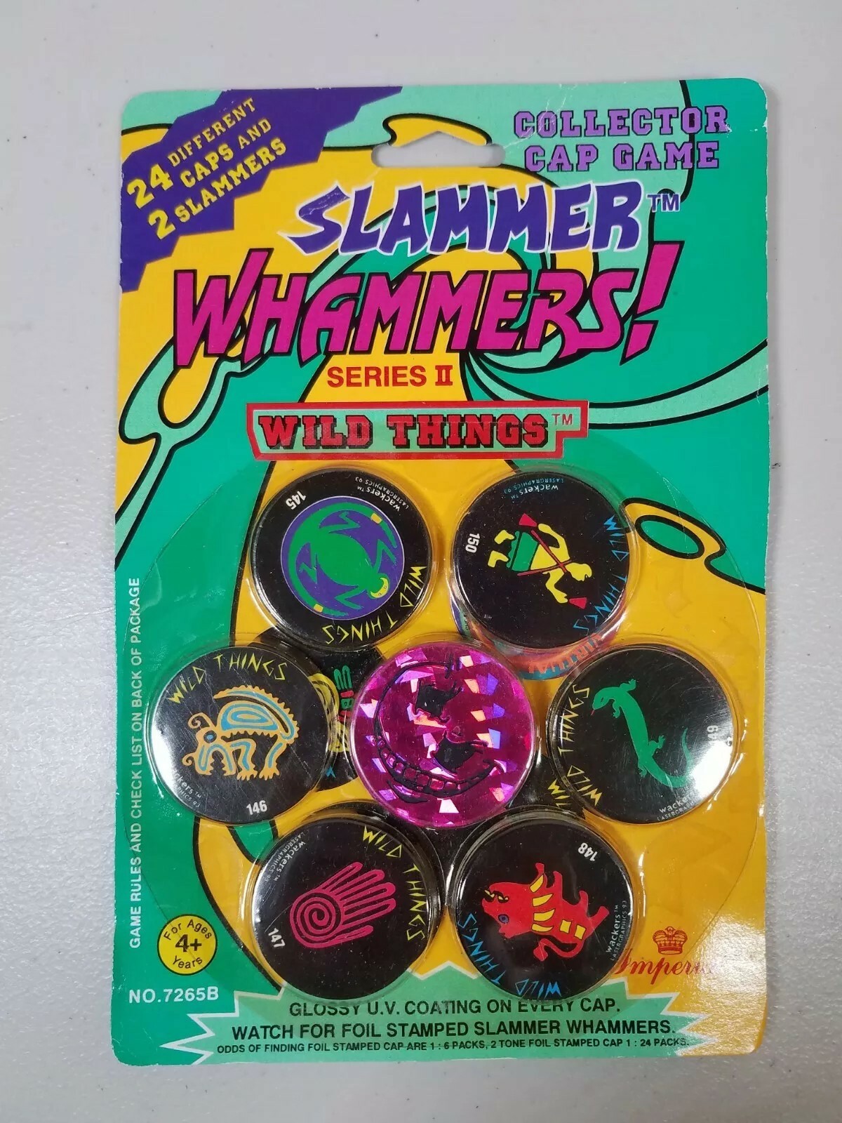 Slammer Whammers Series II Wild Things Collector Cap Game Sealed Pogs | eBay