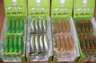 Gunki G'Bump Ghost 105 Barsch Zander Hecht Soft Bait Farben teils UV aktiv