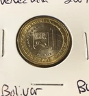 VENEZUELA 2007 BU-60 1 BOLIVAR BIMETALLIC COIN