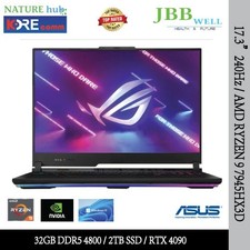 Asus Rog Scar 17.3", 240hz, Amd Ryzen 9 7945hx3d, 32gb Ddr5, 2tb Ssd, Rtx 4090