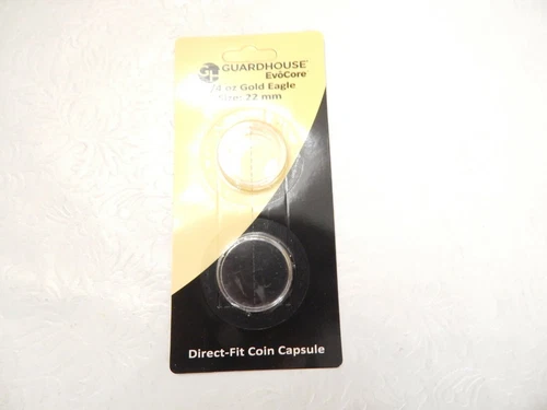 Coin Capsule for Gold 1/4 oz American Eagle Coin on Card (NEW)