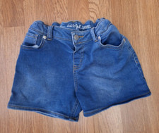 Cat  Jack Girls Super Stretch Blue Jean Adjustable Waist Shorts Large 10/12