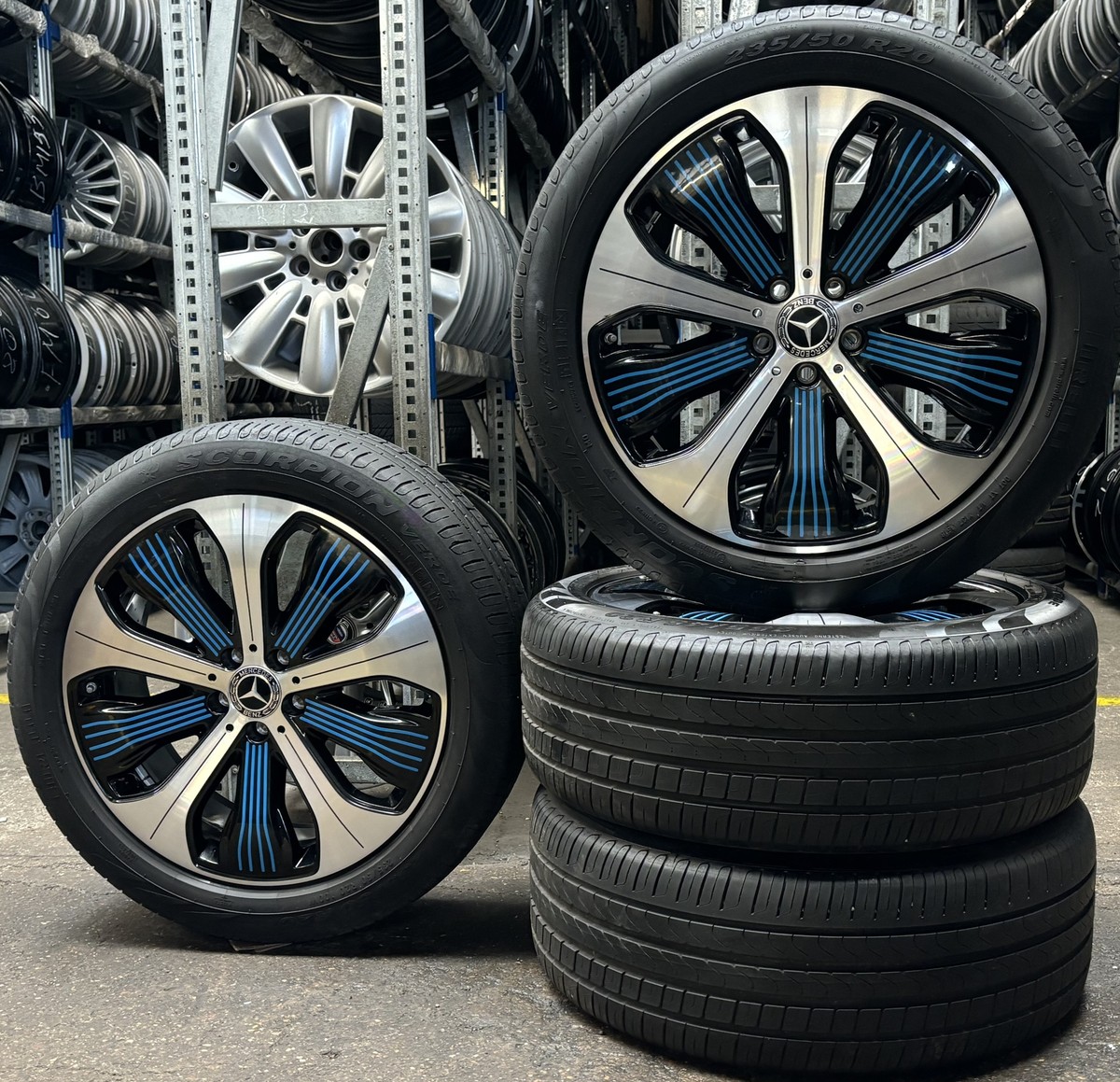 Mercedes-Benz AMG ホイールセット 235/50 ZR19 4 Orig Mercedes-Benz Summer 235/50 R20 100W Eqc N293 C293